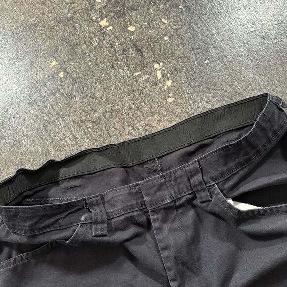 Red Kap Men’s Workwear Faded Black Elastic Waist Pants Size 36 Polyester Blend - Picture 12 of 15